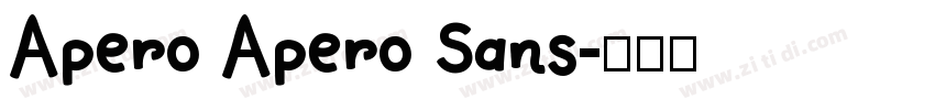 Apero Apero Sans字体转换